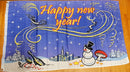 Happy New Year Snowman Winter Flag 3x5 Rough Tex 100D ® Seasonal Holiday Flags