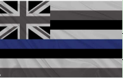 Hawaii Police Memorial Blue Line 3'X5' Flag ROUGH TEX® 100D