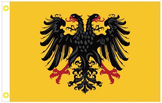 Holy Roman Empire 1400-1806 12"x18" Double Sided Flag With Grommets ROUGH TEX® 100D
