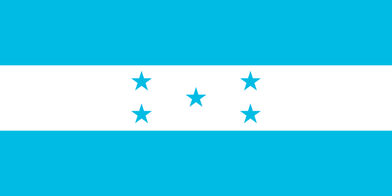 Honduras 12"x18" Car Flag Flag ROUGH TEX® 68D Single Sided