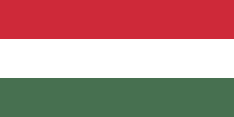 Hungary 12"x18" Car Flag Flag ROUGH TEX® 68D Single Sided