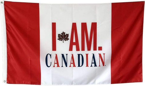 I Am Canadian 3'X5' Flag ROUGH TEX® 100D