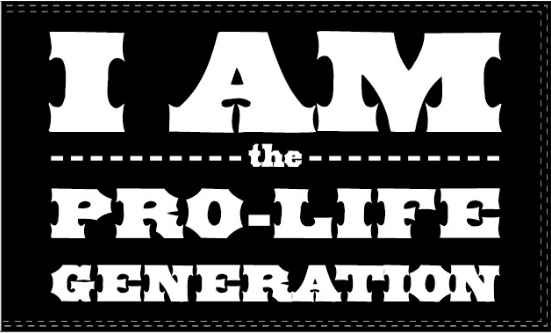 I Am the Pro Life Generation 3'X5' Flag Rough Tex® 100D
