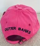 OBX Outer Banks North Carolina Pink Tree Camo Embroidered Cap