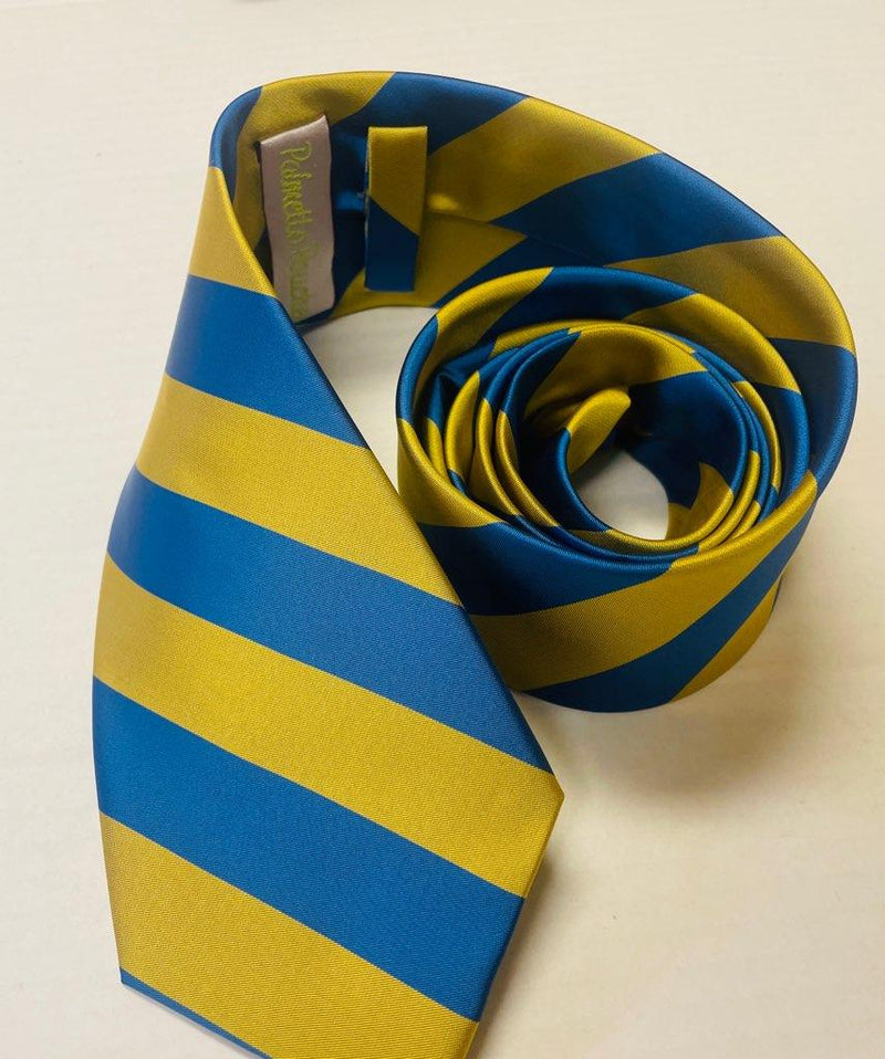 Ukraine Men's Tie Ukrainian Flag Regimental Micro Fiber Silk Rough Tex®