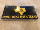 DON'T MESS WITH TEXAS GADSDEN BUMPER STICKER PACK OF 50 BUMPER STICKERS MADE IN USA WHOLESALE BY THE PACK OF 50!