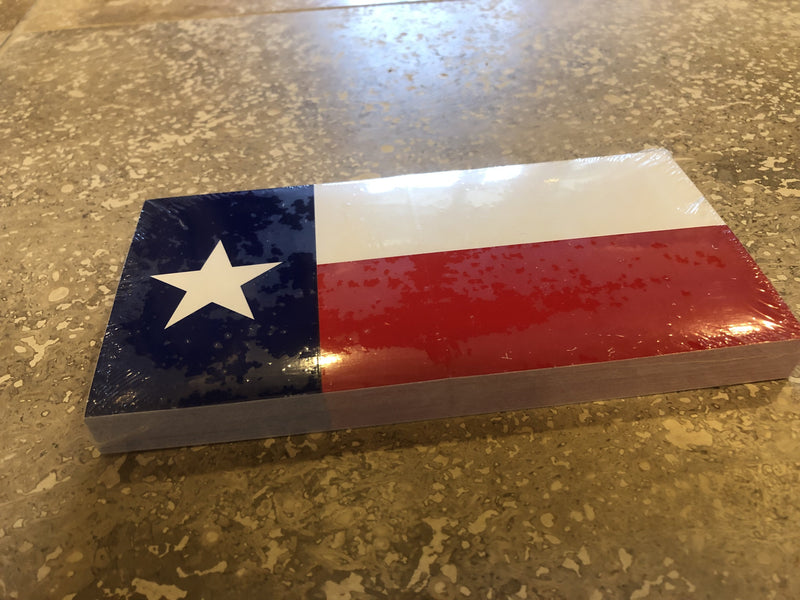 TEXAS FLAG OFFICIAL BUMPER STICKER PACK OF 50 BUMPER STICKERS MADE IN USA WHOLESALE BY THE PACK OF 50!