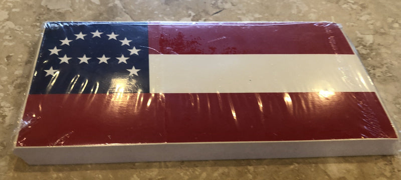 ROBERT E. LEE HEADQUARTERS FLAG OFFICIAL BUMPER STICKER PACK OF 50 BUMPER STICKERS MADE IN USA WHOLESALE BY THE PACK OF 50!