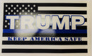 TRUMP KEEP AMERICA SAFE US POLICE DOUBLE SIDED YARD SIGN 14.5"X 23" inches