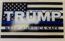 Trump Keep America Safe 14.5 x 23 inches plastic coated yard signs