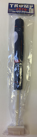 Trump No Mas Mierda No More Bullshit Double Sided Car Flag - 12''x18'' Knit