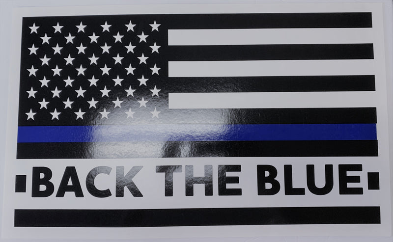 Police Back The Blue Double Sided Yard Sign 14.5"X 23" Inches