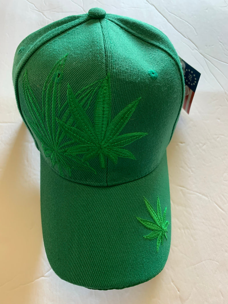 Mix Assorted Cannabis caps Green Leaf - Cap Marijuana Pot Hats