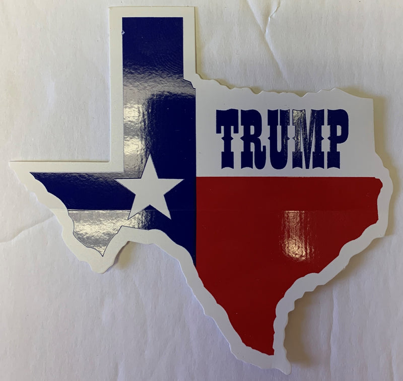 Trump Texas Map Bumper Sticker