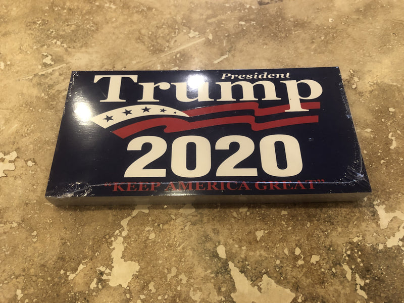 TRUMP 2020 "KEEP AMERICA GREAT" OFFICIAL BUMPER STICKER PACK OF 50 BUMPER STICKERS MADE IN USA WHOLESALE BY THE PACK OF 50!
