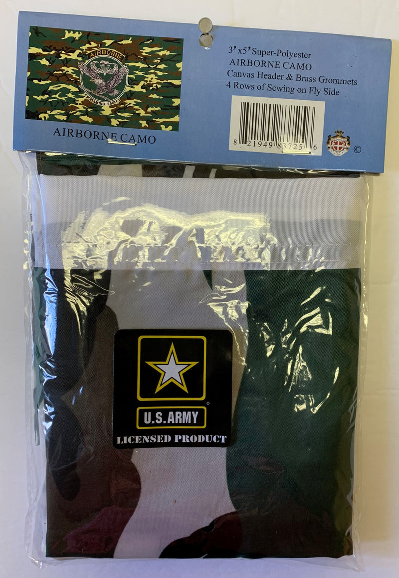 Airborne Camo 3'X5' Flag Rough Tex® Super Polyester