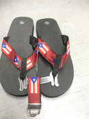 Puerto Rico Black Flip Flops 12 Pack
