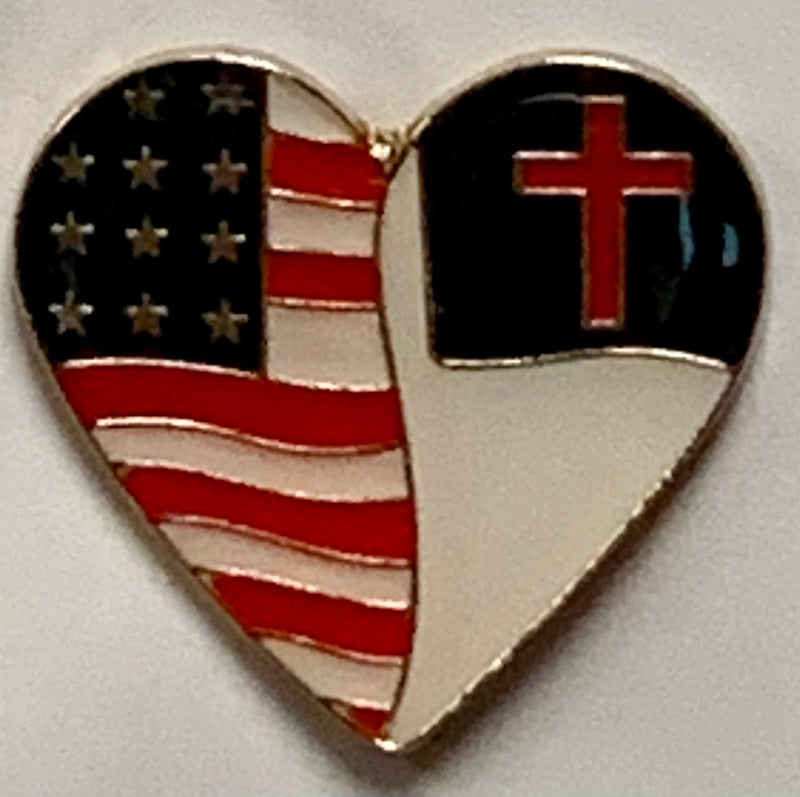 USA Christian Lapel Pin