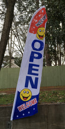 WELCOME AND OPEN SWOOPER FLAG