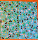 Collection Two Of Assorted Fashion Bandana Head Wrap In Various Patterns And Designs 100% Cotton 22"X22"