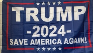 Trump 2024 Save America Again 3'X5' Flag ROUGH TEX® 68D Nylon