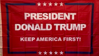 President Donald Trump Keep America First 3'X5' Flag ROUGH TEX® 68D Nylon