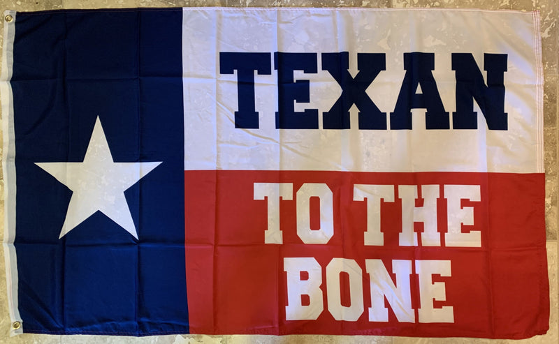 3'x5' Texan To The Bone Flag Rough Tex ® 100D