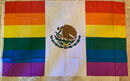 Mexico Rainbow 3'X5' Flag ROUGH TEX® 100D