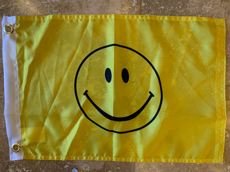 SMILE Flag 12"x18" Boat Flags Rough Tex® 100D 12x18 Inches
