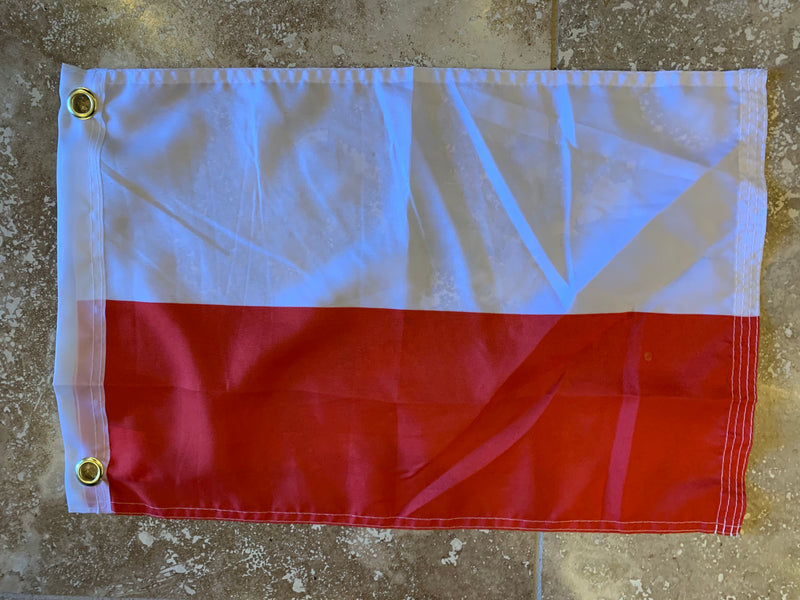 Poland Civil Flag With Grommets-100D 12x18 ROUGH TEX®