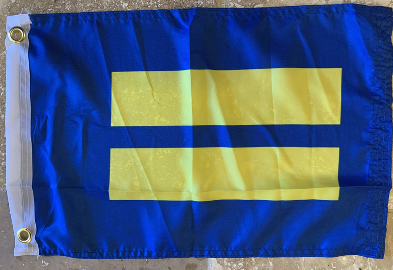 Human Rights Flag With Grommets-100D 12x18 ROUGH TEX®