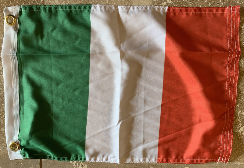 Italy Flag with Grommets 12'X18' Rough Tex® 100D