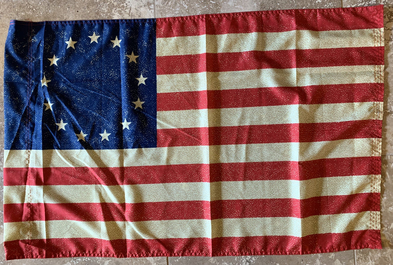 Vintage Betsy Ross Flag With Sleeve 28"X48" - Rough Tex® 100D