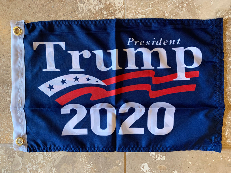 President Trump 2020 Flag with Grommets Singe Sided- 12x18 Rough Tex® 100D