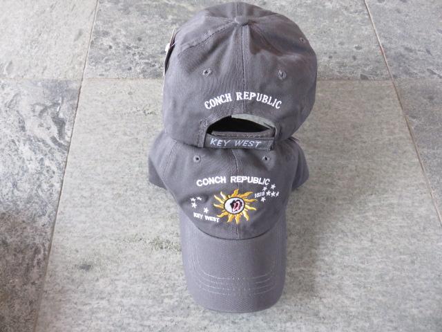 CONCH REPUBLIC DARK GREY CAP / HAT