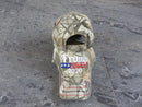 TRUMP 2020 CAMO COTTON CAPS EMBROIDERED red white & blue sewing on bill
