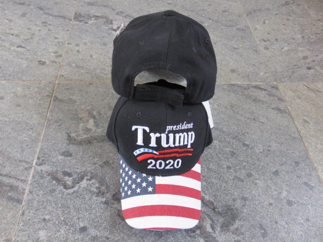 President Trump 2020 Black Stars And Stripes - Cap