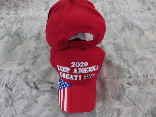 2020 Keep America Great KAG Red With USA Flag  - Cap