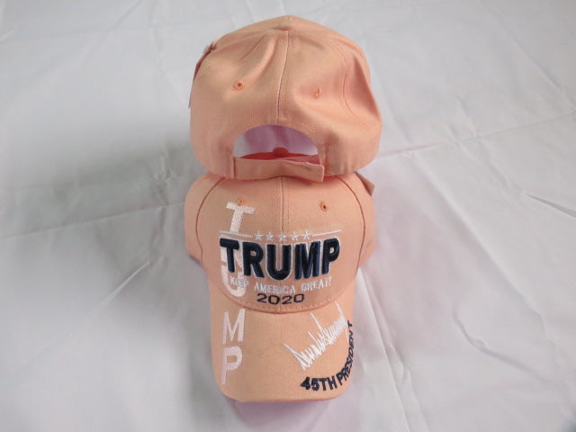 Trump 2020 Keep America Great Pink With Signature - Cap