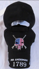 2nd Amendment Punisher USA Black Cap 1789