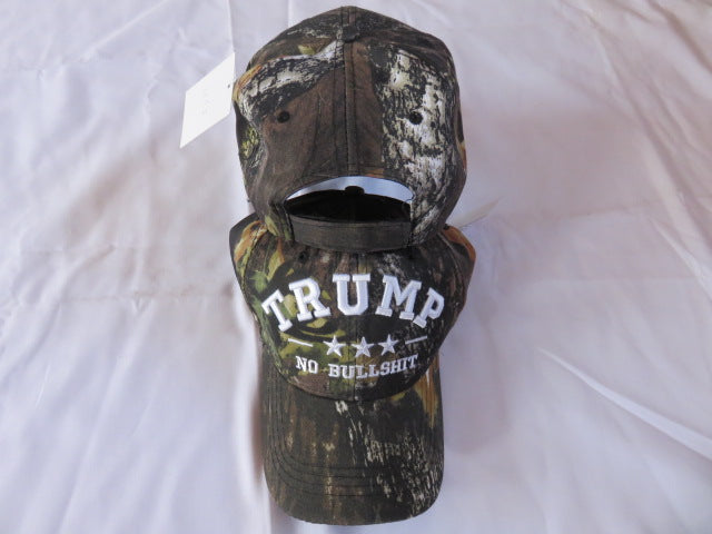 Trump No Bullshit Camo Cap