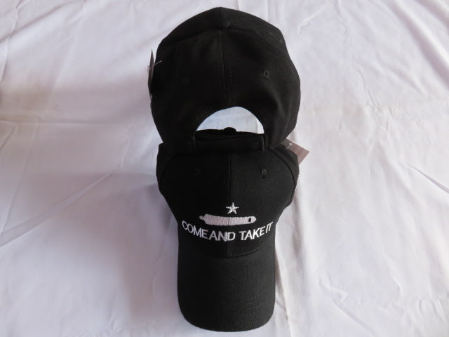 Gonzales Black Come & Take It Cap Embroidered Hat American Texas