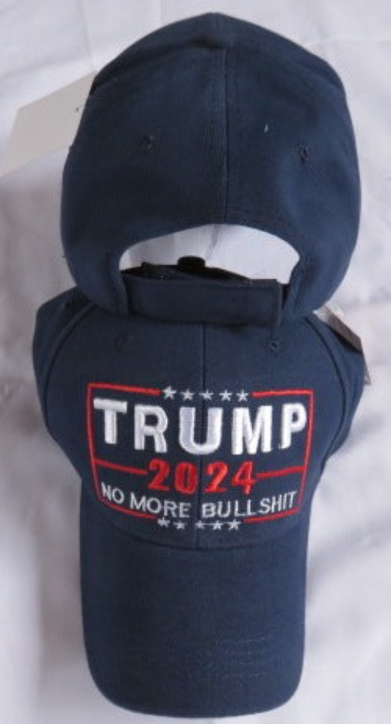 Trump No More Bullshit 2024 Cap Embroidered Hat