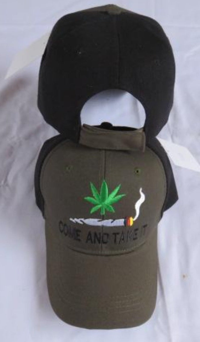 Come & Take It Cannabis - Cap Pot Hemp Hat