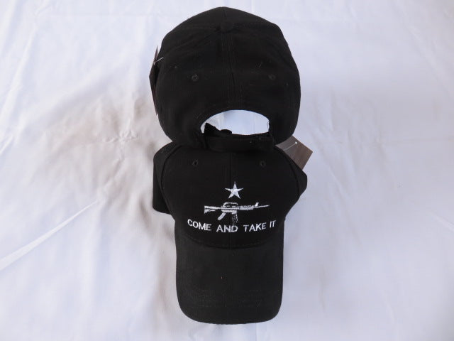 COME & TAKE IT M4 BLACK EMBROIDERED CAP TEXAS NRA