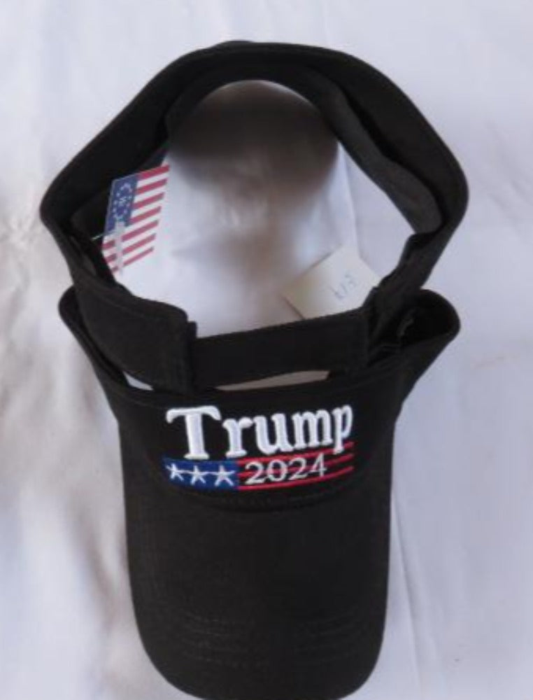 Trump 2024 Black Embroidered Visor
