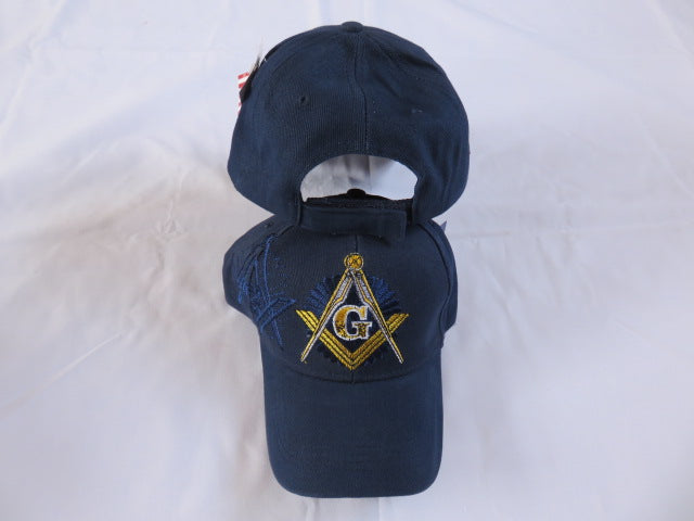 MASONIC BLUE GOLD EMBROIDERED CAP