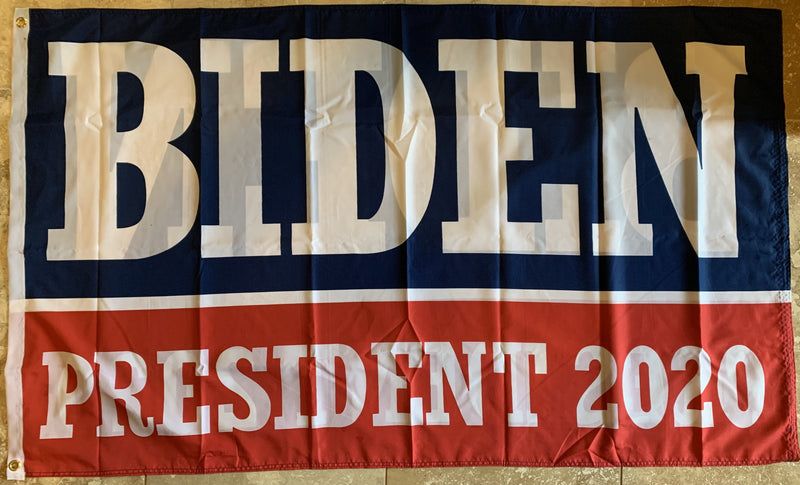 Biden President 2020 Democratic Presidential Blue And Red Single Sided Flag 3'X5' Rough Tex® 100D