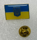 Ukraine Trident Flag Lapel Pin