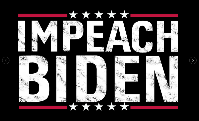 Impeach Biden 12''x18'' Nylon Stick Flags Rough Tex ®68D